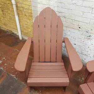 lot 124 image: His and Hers Adirondack Chairs by The Yard Inc