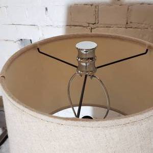lot 156 image: Modern Silver Table Lamp