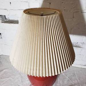 lot 158 image: Striking Red Jar Lamp