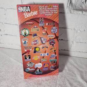 lot 236 image: Mattel BARBIE  NBA New York Knicks Barbie Doll 20714 NRFB