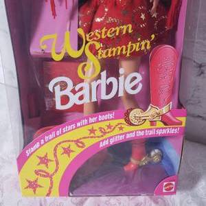 lot 244 image: Mattel BARBIE  Western Stampin Tara Lynn 10295  NRFB