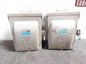(2) Gould ITE 60A 240V Outdoor Disconnect Switches 3-Pole