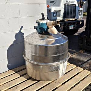 Stainless Steel Pool Sand Filter Tank - Empty