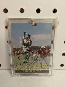 lot 1 image: Randy Moss Autographed 1998 Press Pass Marshall Football Card