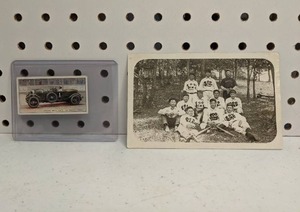 lot 209 image: (1) Antique Postcard & (1) Antique Tobacco Card