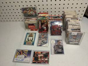 lot 210 image: Assorted Nascar Cards - some autographed