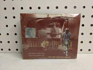 lot 7 image: Brand New 1998 Upper Deck SPX Finite NFL Football 18 Pack Box