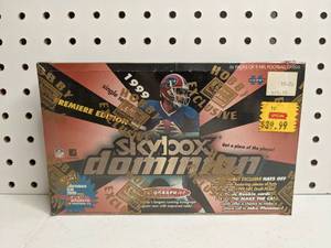 lot 221 image: 1999 Skybox Dominion NFL Football Cards Factory Sealed Box