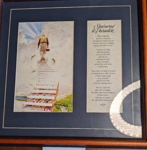 lot 246 image: Stairway to Paradise Framed Inspirational Print