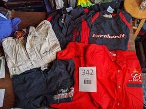 lot 342 image: (6) Mens Dale Earnhardt Shirts