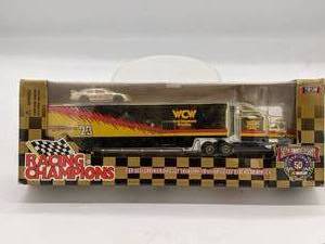 lot 13 image: Racing Champions 50th Anniversary 164 Scale Premier Die Cast Transporter & Stock Car Replicas