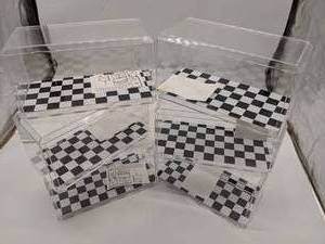 lot 19 image: Nascar Model Car display case Lot (6) Checkered Bottom