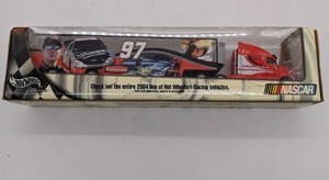 lot 38 image: 2004 Hot Wheels Nascar Kurt Busch Victory Lane Transporter Semi-Truck