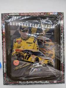 lot 58 image: Nascar Racing Reflections Matt Kenseth Wood Plaque Wall Clock