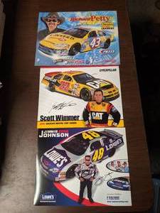 lot 295 image: Richard Petty, Jimmie Johnson and Scott Wimmer Photos