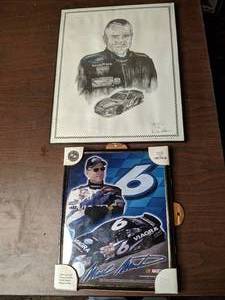 lot 315 image: (2) Nascar Mark Martin Art Prints