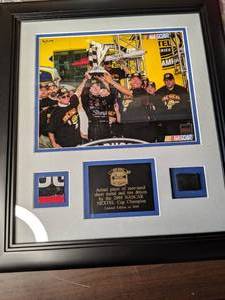 lot 321 image: Limited Edition NASCAR Mounted MemoriesRoush Racing Kurt Busch Framed Photo