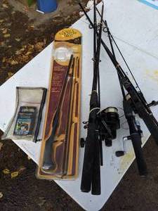 lot 118 image: Assorted Fishing Rods and Electronic Scale