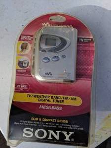 lot 10 image: New Sony Walkman Stereo Radio Cassette Player Mega Bass FMAM Digital Tuner