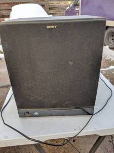 lot 302 image: Sony SA-WM40 Active Subwoofer