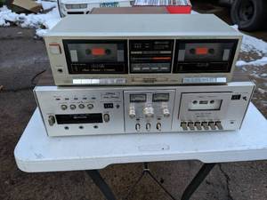 lot 307 image: (2) Vintage Fisher Cassette Decks - see photos
