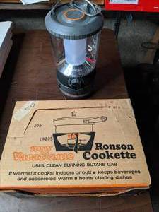 lot 286 image: Camping Lantern & Vintage Cookstove