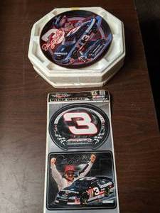 lot 292 image: Dale Earnhardt Numbered Collectible Plate & Decal