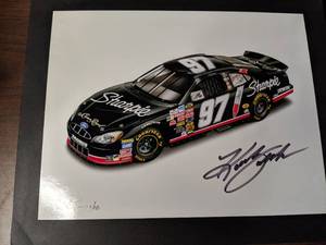 lot 293 image: Kurt Busch Autographed Print