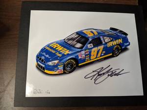 lot 294 image: Kurt Busch Autographed Print