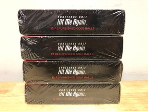 lot 351 image: Refurbished Callaway Chrome Soft Hit Me Again 12 Golf Balls Lot of (4)