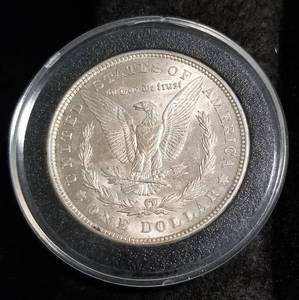 1921 MORGAN SILVER DOLLAR IN AIRTITE