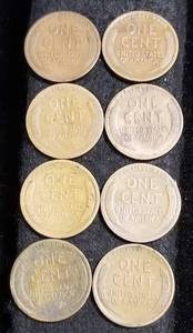 8 EARLY DATE US WHEAT CENTS 09 10 11D 12 13D 14S 15D 16D