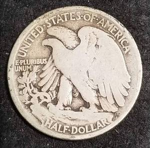 1918-D WALKING LIBERTY HALF DOLLAR