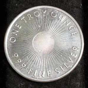 1 TROY OZ. .999 FINE SILVER SUNSHINE MINT