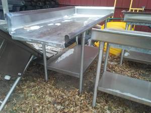 lot 25 image: Stainless Steel single sink and 22 feet of stainless countertop.