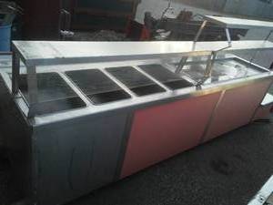 lot 28 image: 140 stainless steel serving buffet. Good mechanical condition. By Seco