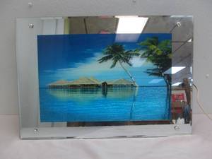 Sound lighted wall hanging ocean