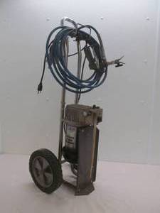 Airless paint sprayer on cart