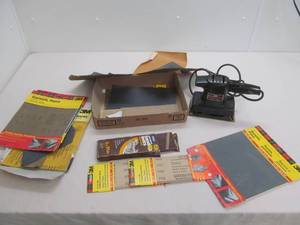 Orbital sander, sandpaper