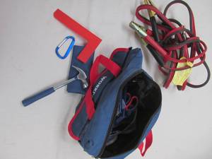 Tool box, tools, booster cables