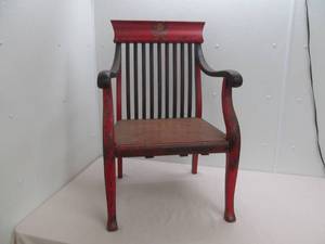 Wood vintage wooden arm chair
