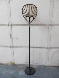 lot 57 image: Very Cool Art Deco Iron Floor Lamp
