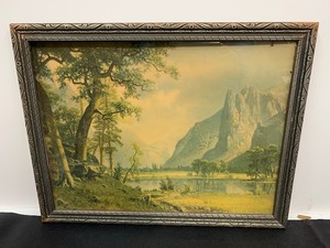 lot 60 image: Framed Antique ALBERT BIERSTADT Print