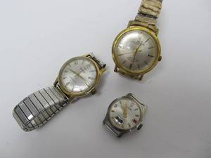 lot 116 image: Lot of 3 Vintage Swiss Made Watches