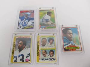 lot 119 image: Collection of Vintage TONY DORSETT Football Cards Including Rookie Card