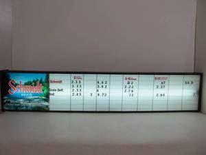 lot 24 image: Large Working Vintage SCHMIDT BEER Lighted Beer Menu Sign