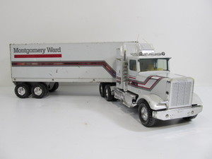 lot 196 image: Large Vintage Metal NYLINT Montgomery Ward Semi Truck