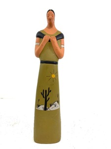 lot 89 image: Large Vintage Southwestern Pottery Figure