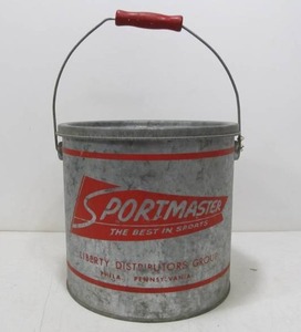 lot 109 image: Vintage SPORTMASTER Galvanized Minnow Bucket