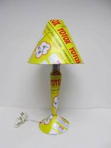 lot 180 image: Vintage Folk Art Advertising Can Lamp